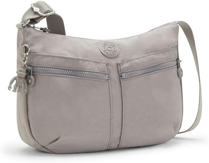 Kipling Damen Izellah Crossbody, Grey Gris, 33x23x12 cm (B x H T) EU, Grey Gris