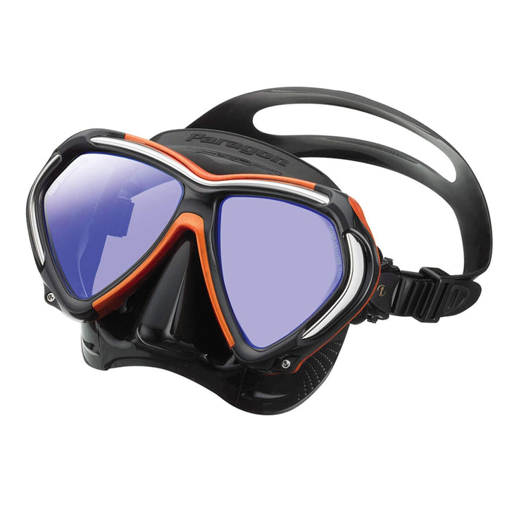 TUSA Paragon M2001SQB - Profi Tauchermaske schwarz-orange, schwarz-orange