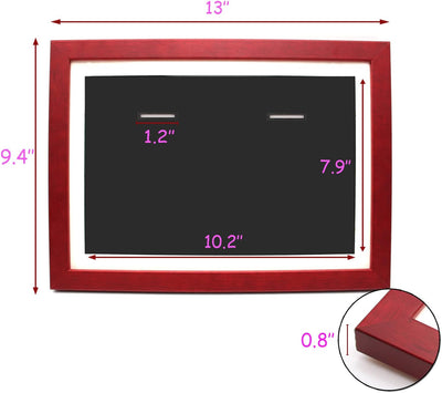 Medaillen-Vitrine – 2 Medaillen Display Shadow Box – perfekte Medaillenanzeige für Läufer, Marathon,