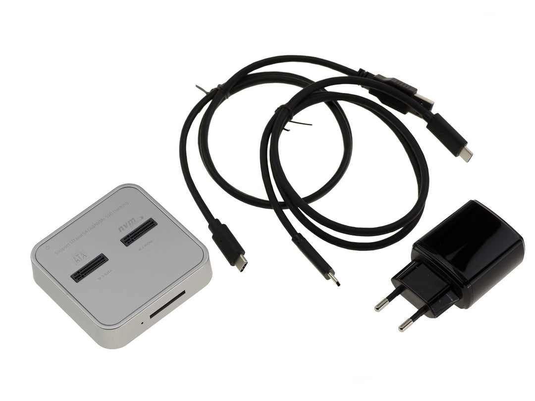 KALEA INFORMATIQUE Docking Station Dock SSD M2 SATA und SSD M.2 PCIe NVMe Verbindung USB 3.2 Gen2 10