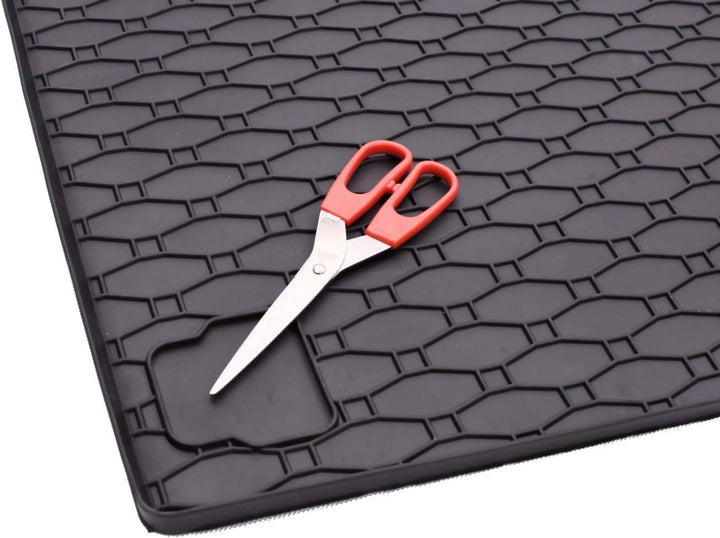 Passgenaue Kofferraumwanne und Gummifussmatten geeignet für Peugeot Rifter L2 5-Sitzer ab 2019 + Gur