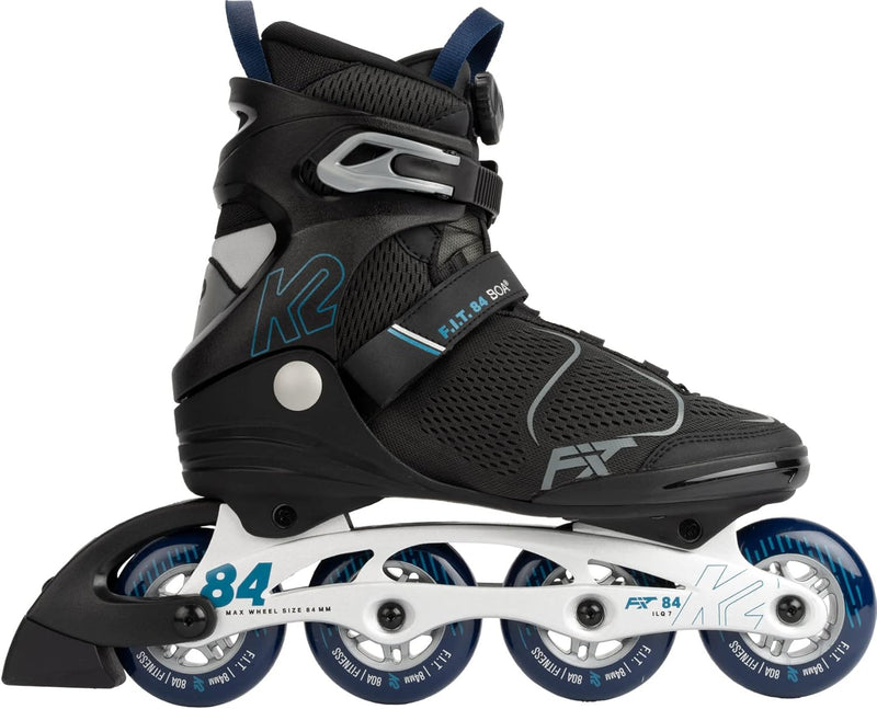 K2 Skates Herren Inline Skates F.I.T. 84 BOA, grey - blue, 30G0615 EU: 47 (UK: 11.5 / US: 12.5) grey