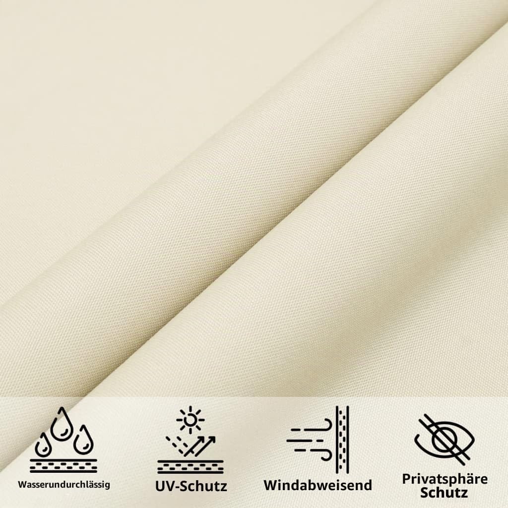 vidaXL Sonnensegel Wasserfest Sonnenschutz Windschutz Sonnendach UV Schutz Garten Terrasse Balkon Ox