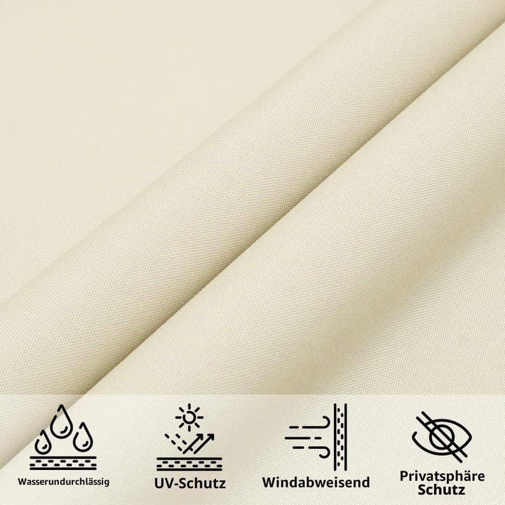 vidaXL Sonnensegel Wasserfest Sonnenschutz Windschutz Sonnendach UV Schutz Garten Terrasse Balkon Ox