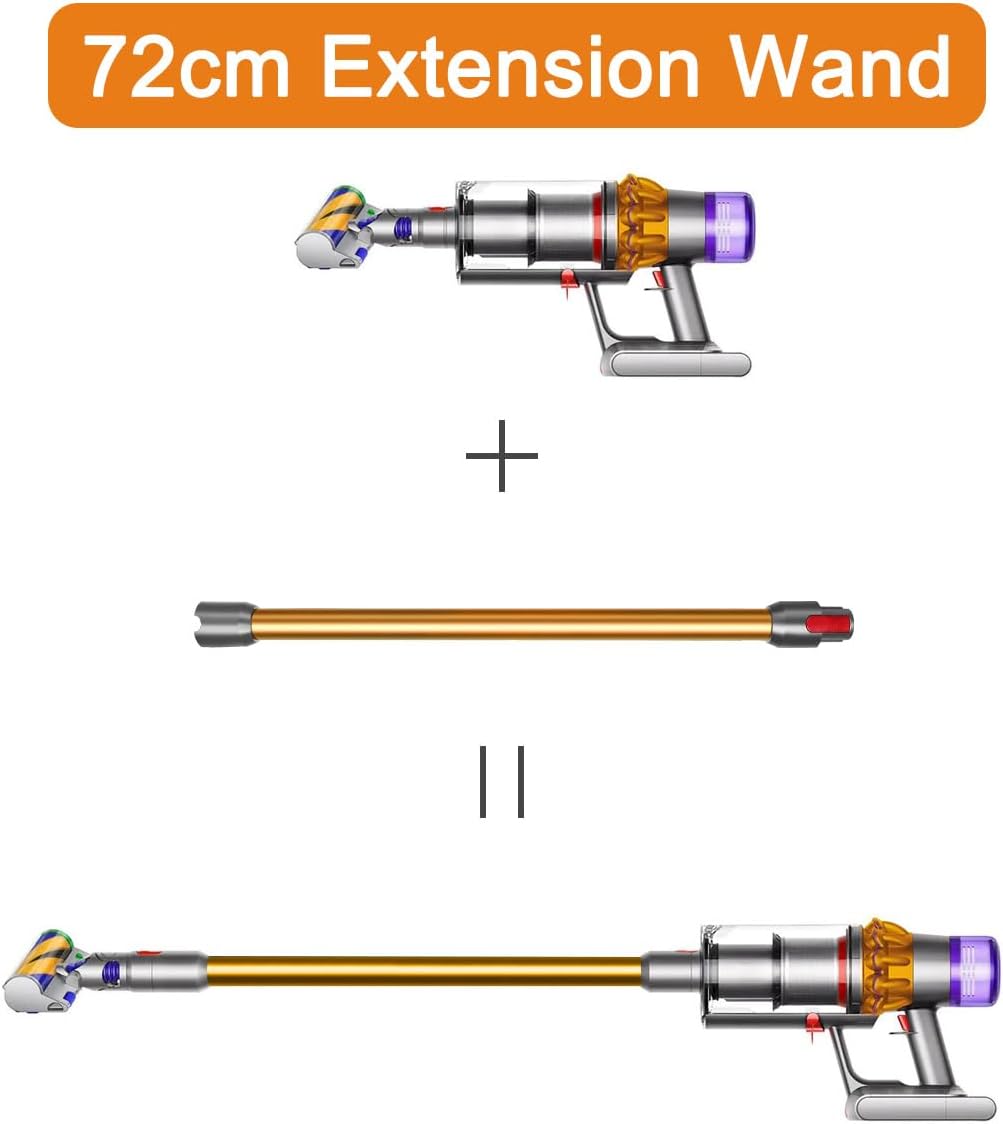 Ersatzverlängerungsrohr für Dyson V11 V15 V10 V8 V7 Stabstaubsauger, Ersatz Teleskoprohr Schnellspan