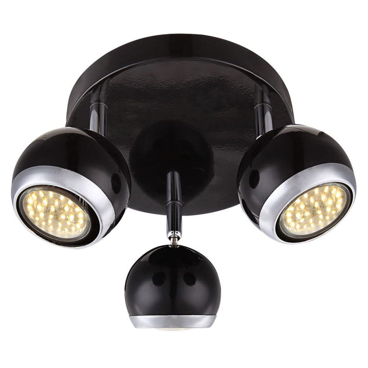 9 Watt LED Decken Lampe Leuchte Chrom Retro Design Metall Kugel Globo 57884-3
