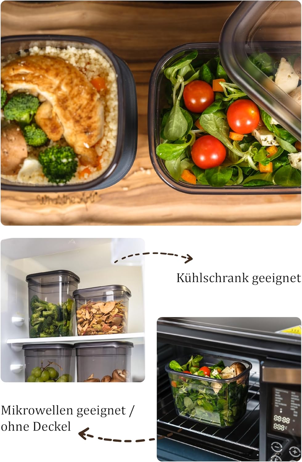 Viwares Vorratsdosen mit Deckel Luftdicht | 24er Vorratsbehälter Set | BPA-FREI | Zur Müsli Mehl und