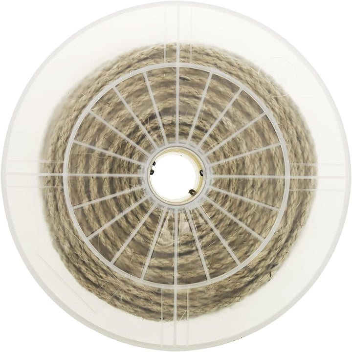 PrimeMatik - Verdrehtes Sisalseil 3 Stränge 100 m x 6 mm natürlich
