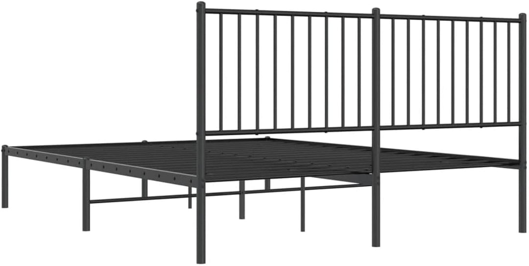 Tidyard Bettgestell mit Kopfteil Metallbett Gästebett Doppelbett/Einzelbett Bett Bettrahmen Schlafzi