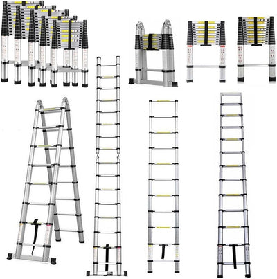Teleskopleiter aus Aluminium, ausziehbar, Teleskopleiter, faltbar, Loft Ladder, EN131-zertifiziert,