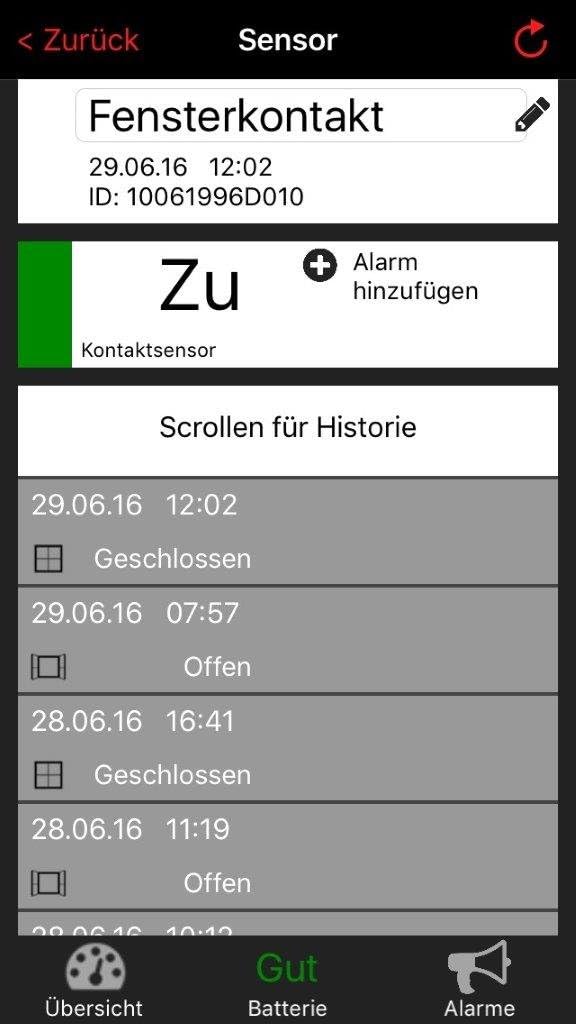 TFA Dostmann Weatherhub Fenster-und Türen-Kontakt-Sensor, SmartHome, Abruf über Smartphone, 3er-Set,