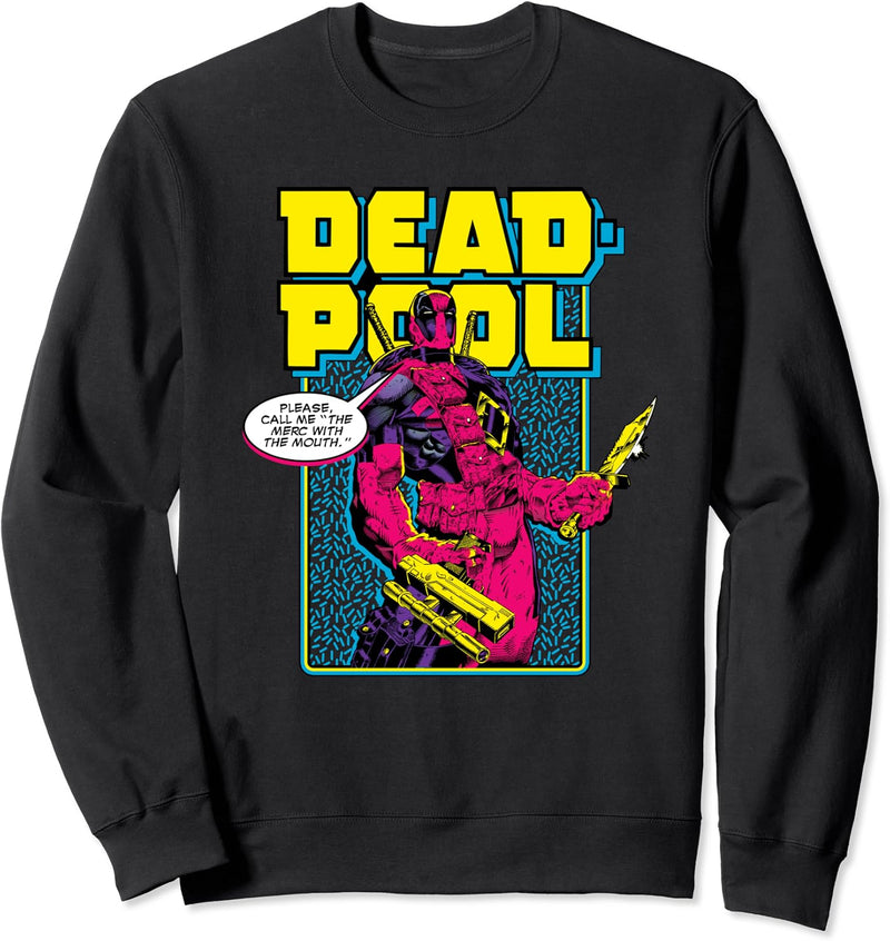 Marvel Deadpool Please Call me the Merc with the Mouth Sweatshirt