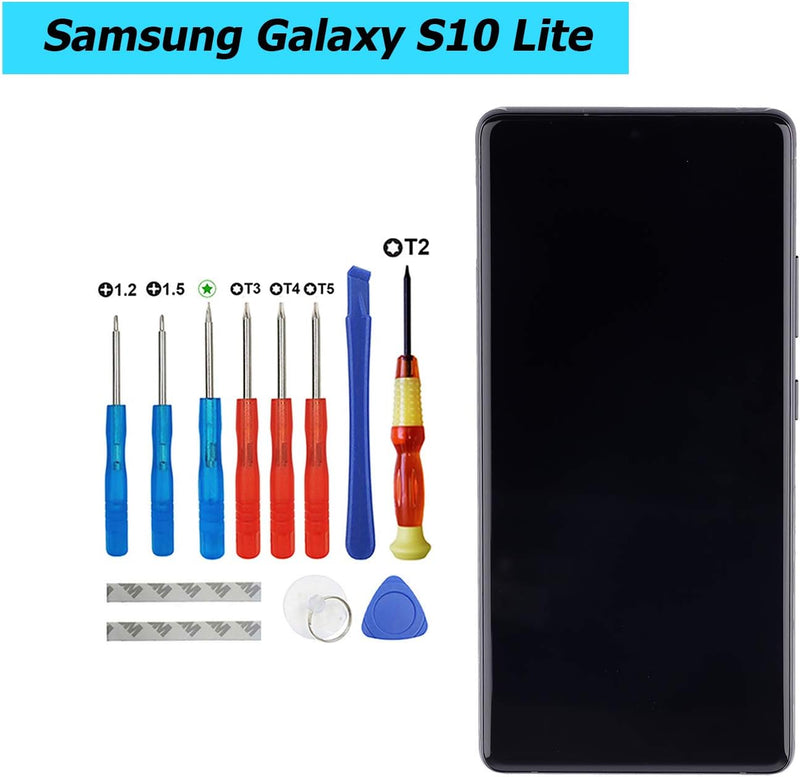 Vvsialeek Neu Ersatz AMOLED Display Kompatibel Für Samsung Galaxy S10 Lite SM-G770F LCD Touch Screen