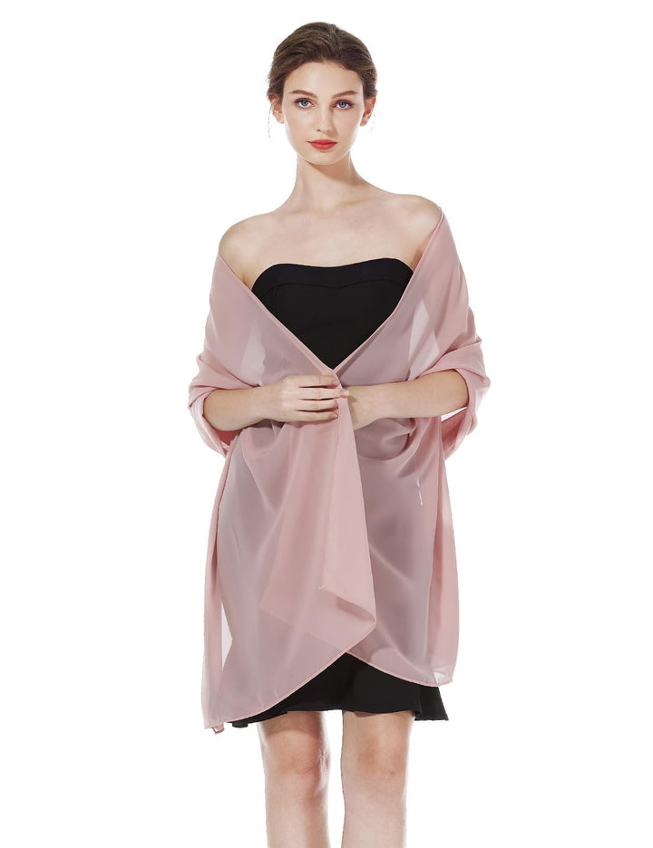 BEAUTELICATE Chiffon Schal Stola Damen Festlich Elegante Tücher Schultertuch Stola für Abendkleider