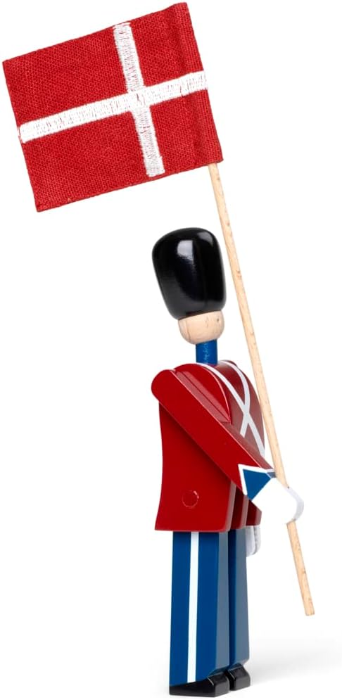 Kay Bojesen Fahnenträger Mini Figuren 18.5 cm Holzfiguren Originaldesign, rot 18,5 cm Fahnenträger,
