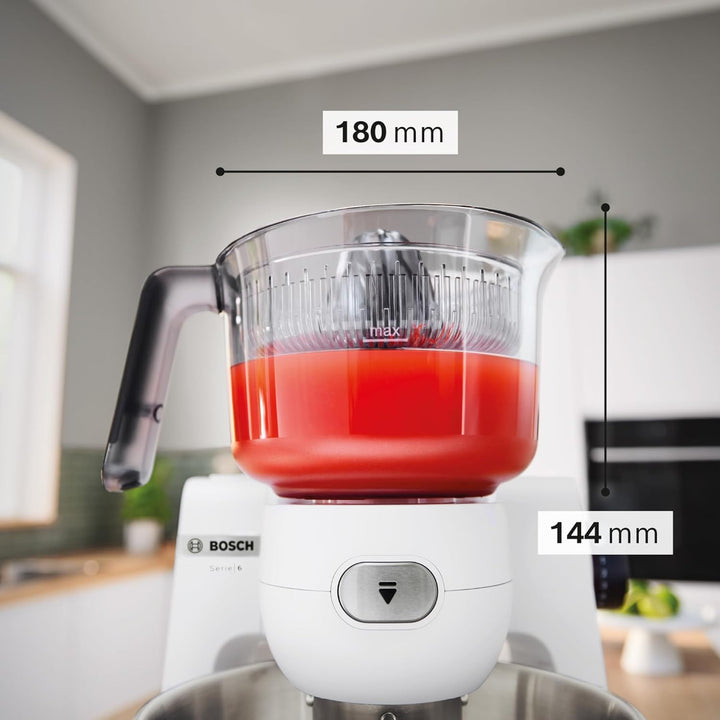 Bosch Zubehör MUZS68ZP, Zitruspresse, für frische Säfte, Ausgiesser, Griff, Serviergefäss, für Küche
