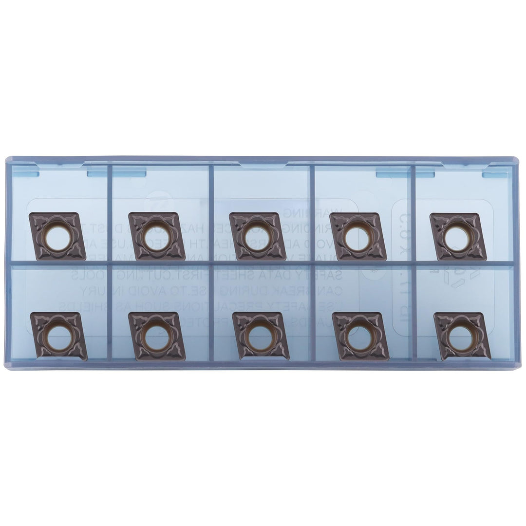 Dreh-Wendeschneidplatte CCMT 09T308 für universelle Stahlbearbeitung - TiN Beschichtung, 10 Stück CC