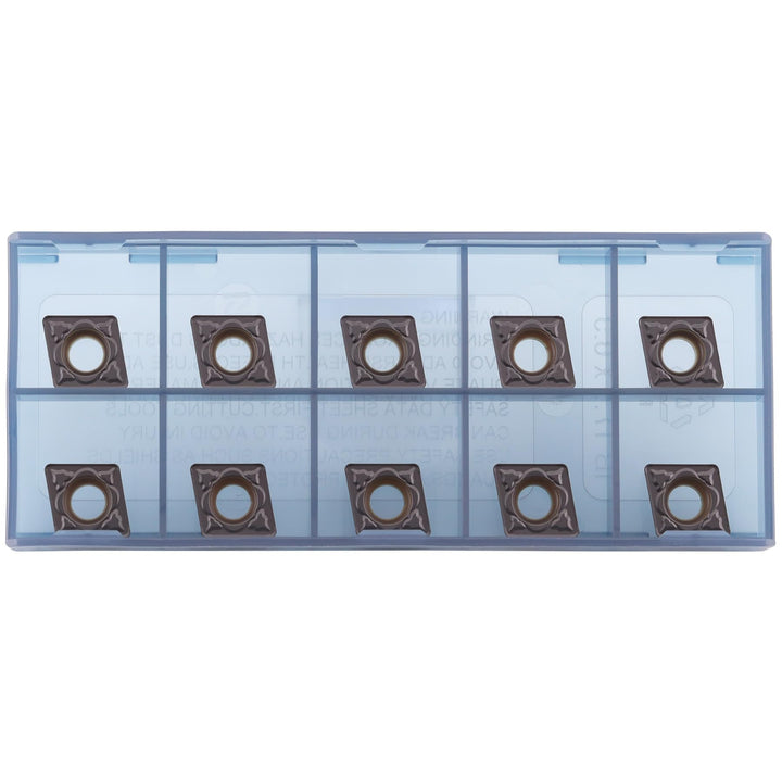 Dreh-Wendeschneidplatte CCMT 09T308 für universelle Stahlbearbeitung - TiN Beschichtung, 10 Stück CC