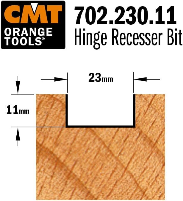 CMT ORANGE TOOLS 702.230.11 - HARTMETALL-BESCHLAGFRÄSER Z2 S=6 D=23X11X38