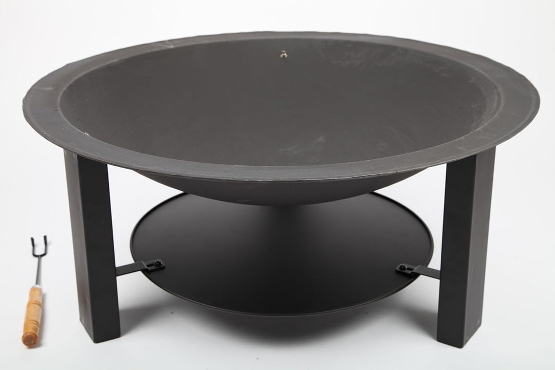 point-garden Feuerschale 73cm Gartengrill Grill Gusseisen massiv