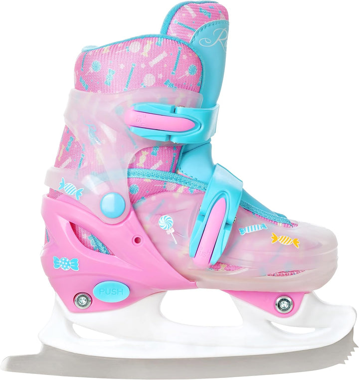 RAVEN 4in1 Inline Skates Triskates Rollschuhe Schlittschuhe Inliner für Kinder Mädchen verstellbar G