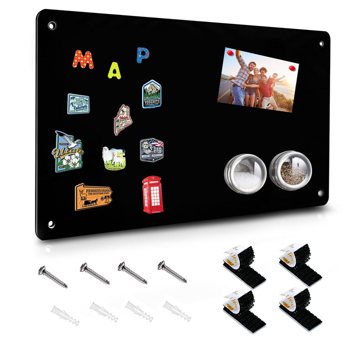 Metall-Magnettafel, 1 Stück (schwarz) schwarz, schwarz 1 Pack (17.5" x 11.4"), schwarz, schwarz 1 Pa