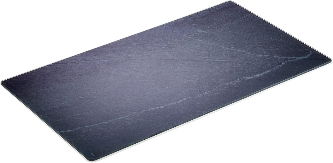 KESPER | Multi-Glasschneideplatte, Material: Glas, Masse: 52 x 30 x 0,8 cm, Motiv: Schiefer, Farbe:
