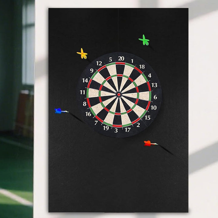 Opdestn Dartboard Wandschutz - Dartboard Zubehör | Robuste Schwarz Abnehmbare Matte Für Spielzimmer