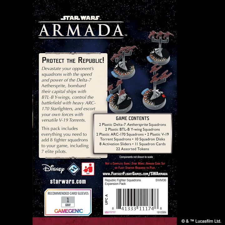 Fantasy Flight Games FFG - Star Wars Armada: Republic Fighter Squadrons Expansion Pack - EN 4. Rebel