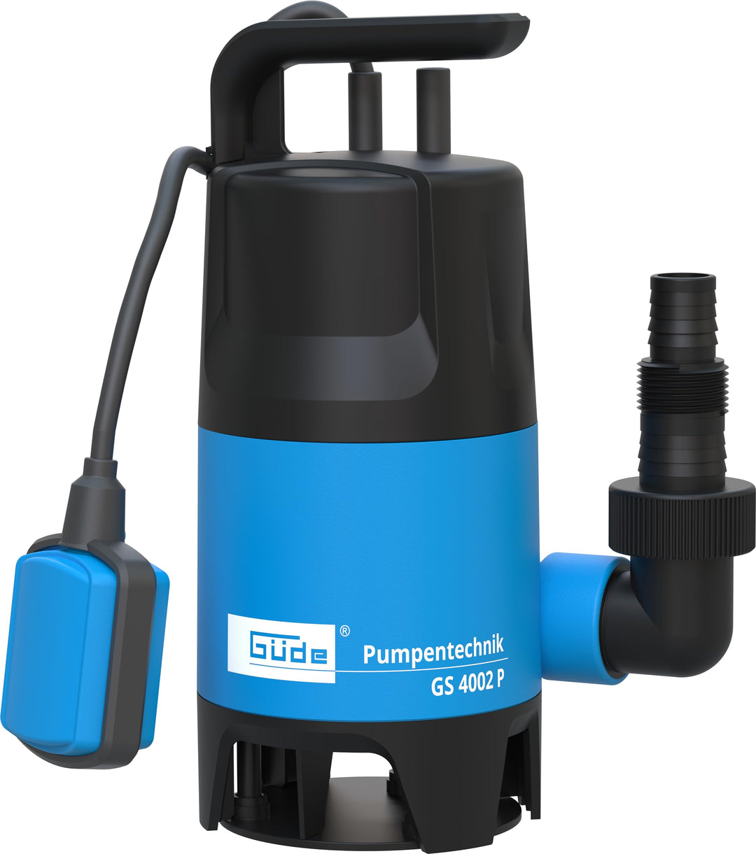 Güde Schmutzwassertauchpumpe GS 4002 P (400 W, 7500 l/h, Förderhöhe max 5 m, Eintauchtiefe max 4 m,
