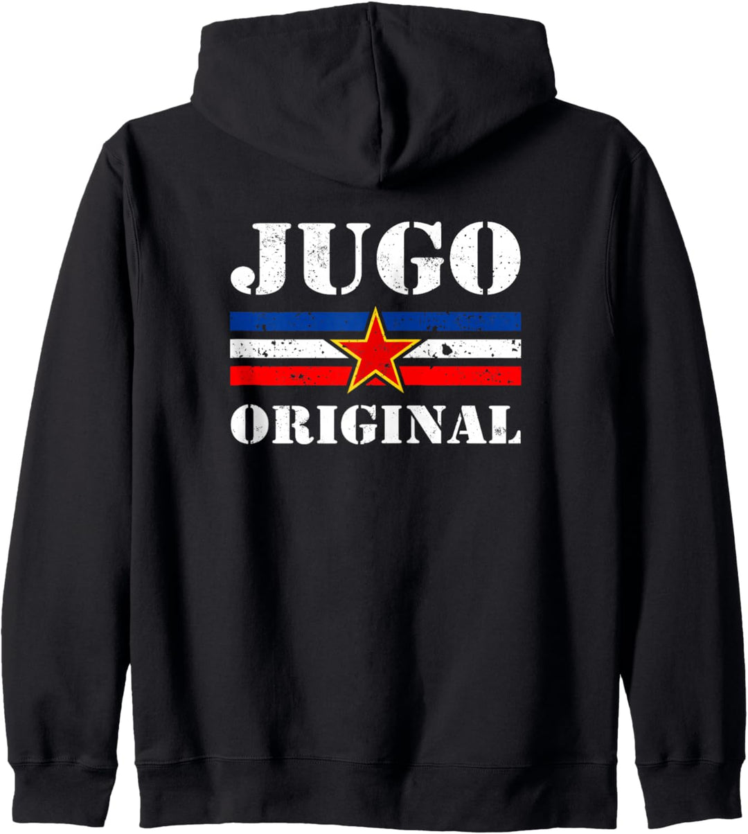 SFRJ Jugoslawien Design mit Jugo Original Flagge Kapuzenjacke