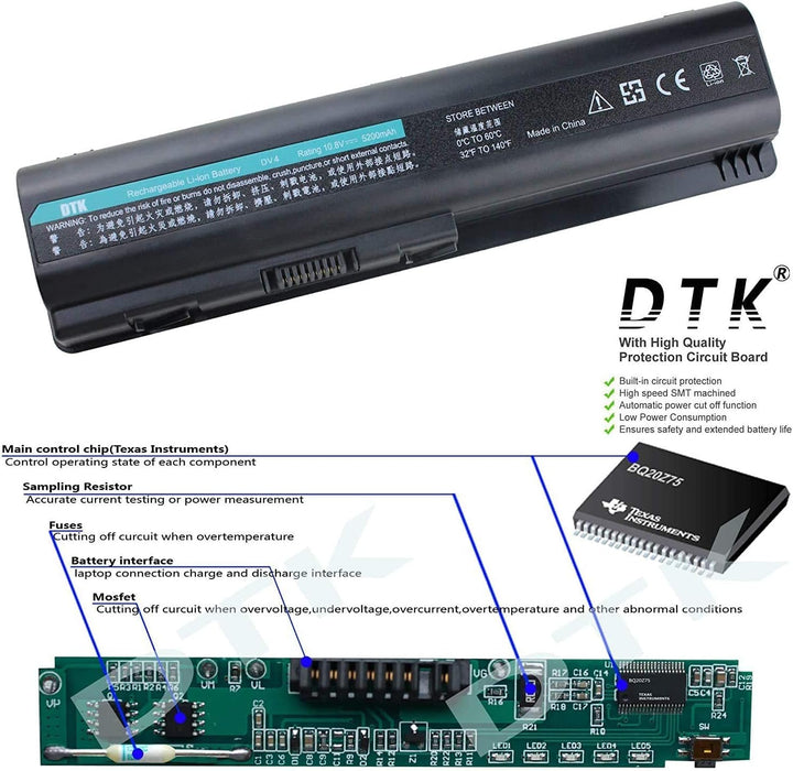 DTK EV06 484170-001 Laptop Akku für HP Pavilion DV4-1000 DV5-1000 DV5-3000 DV6-1000 DV6-2000 HP Comp