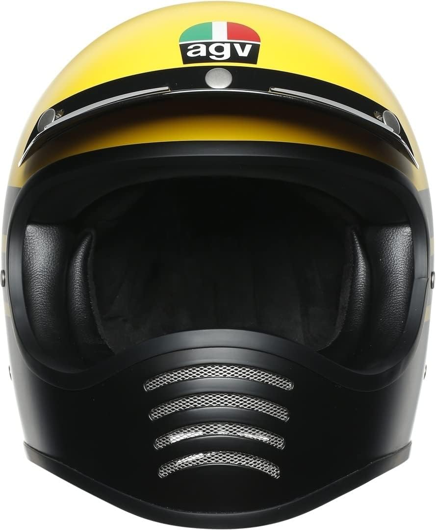 AGV Herren L Motorrad Helm XS MATT YELLOW BLACK, XS MATT YELLOW BLACK