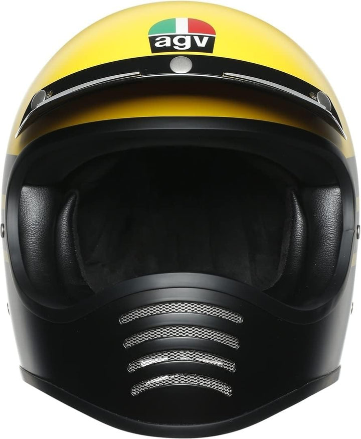 AGV Herren L Motorrad Helm XS MATT YELLOW BLACK, XS MATT YELLOW BLACK