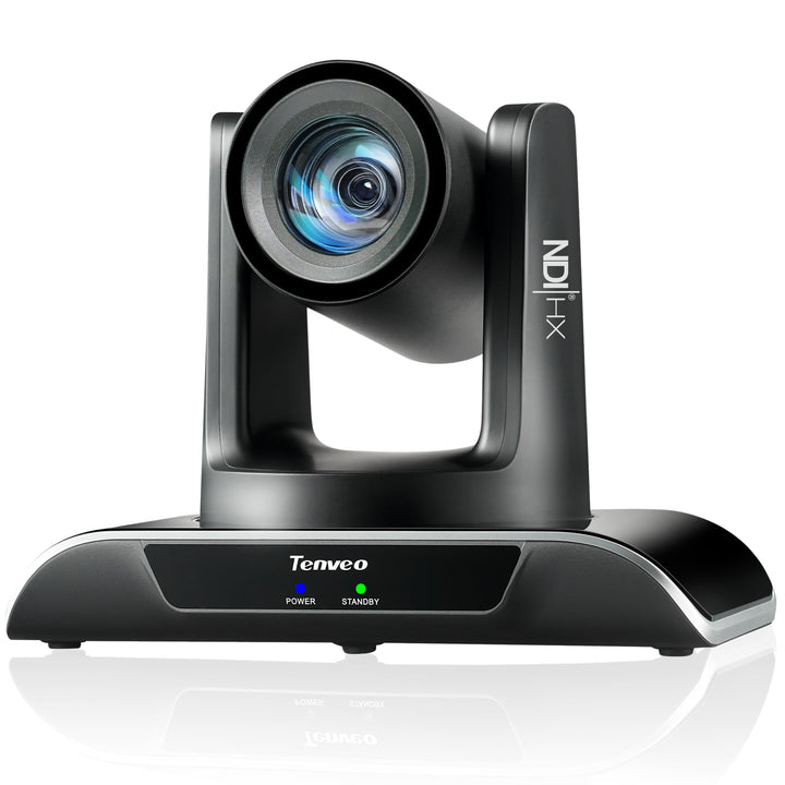 Tenveo NDI PTZ Kamera 20x Optischer Zoom mit AI Auto-Tracking, HDMI/LAN/USB3.0 PoE, FHD 1080P 60FPS