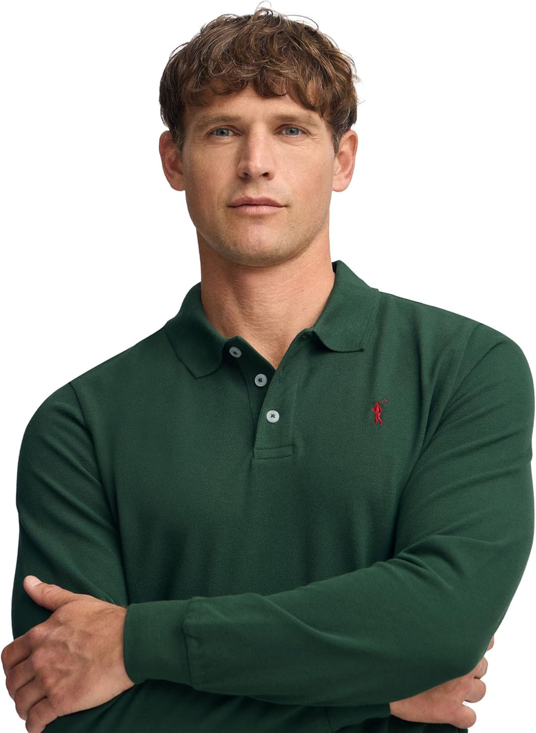 Polo Club Herren Poloshirt Kurzarm Regular Fit Baumwolle Männer Polohemd Longsleeve M Grün, M Grün