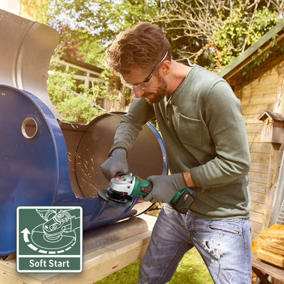 Bosch Winkelschleifer AdvancedGrind 18 (ohne Akku, 18 Volt System, Scheiben-Ø: 125 mm, im Karton), 1