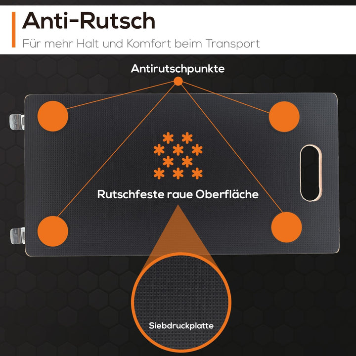 Tronitechnik® Rollbrett Transportroller rutschfest 400 kg Tragfähigkeit,Möbel Transporthilfe für Umz