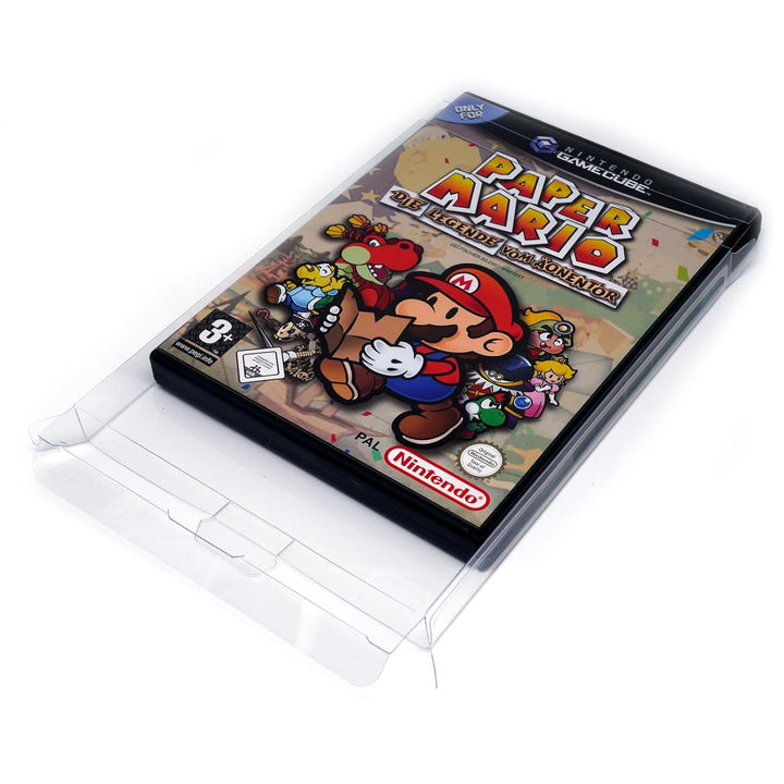 RetroRetter 20x Schutzhüllen V2 für GameCube Spiele OVPs 0,35 mm Game Protector Cases Box, 20