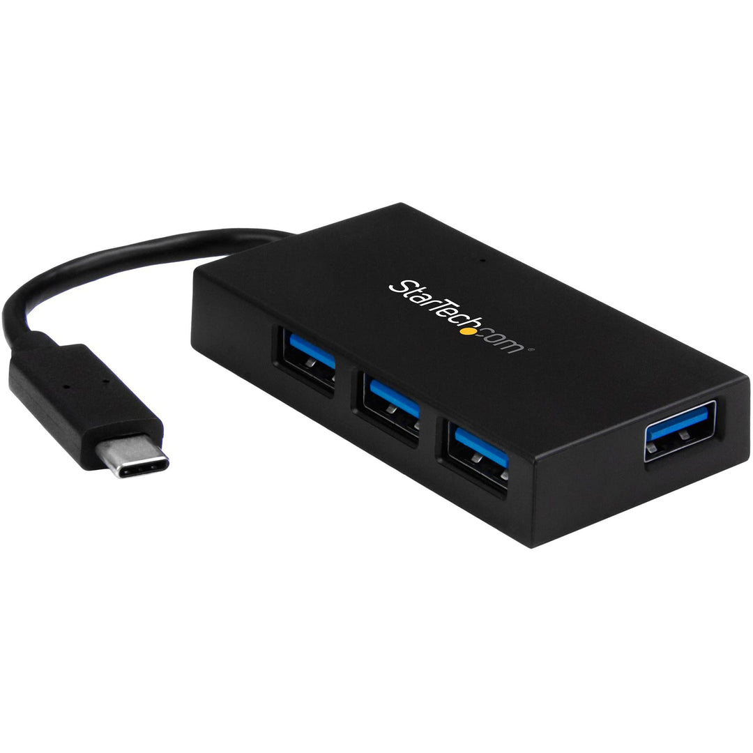 StarTech.com 4 Port USB 3.0 Hub - USB-C zu 4x USB-A - Inklusive Netzteil - Kompakter USB C Hub - USB