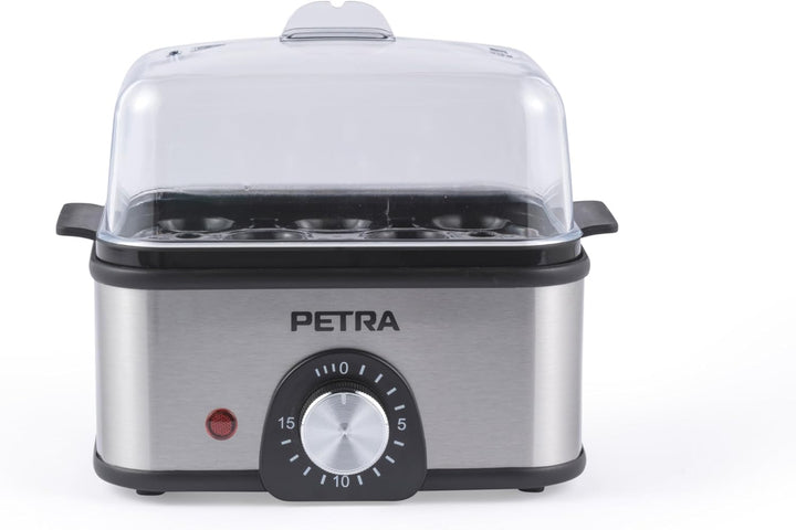 Petra Elektrischer Eierkocher – Kapazität für 8 Eier, Eier kochen und pochieren, weich-, mittel- und