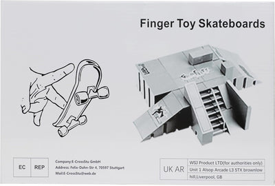 IOUGDSEC Skate Park Kit Fingerspielzeug Skate Park Kit Rampe Teile für Finger Skateboard Fingerboard