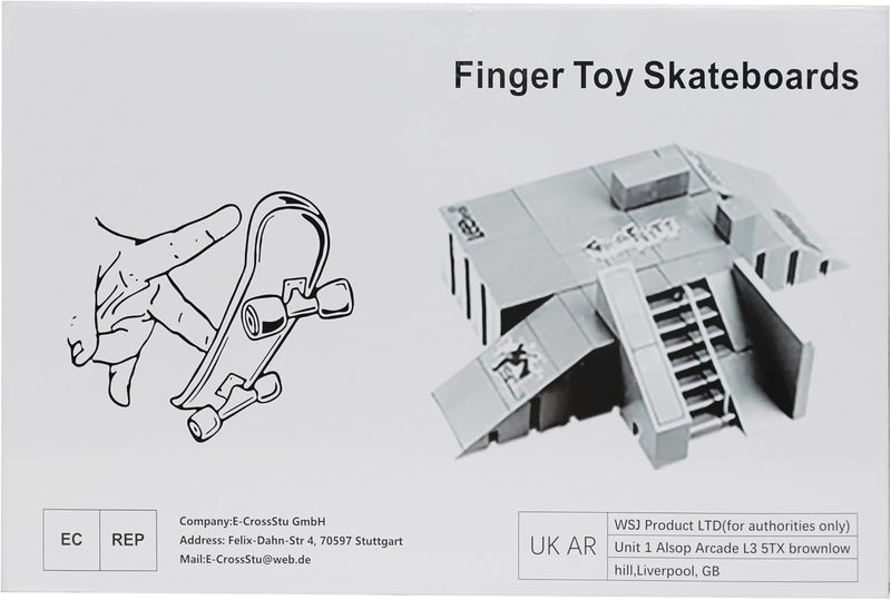 IOUGDSEC Skate Park Kit Fingerspielzeug Skate Park Kit Rampe Teile für Finger Skateboard Fingerboard