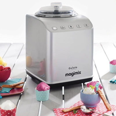 Magimix Eismaschine Gelato Expert mit 180Watt aus Edelstahl, 11680RW