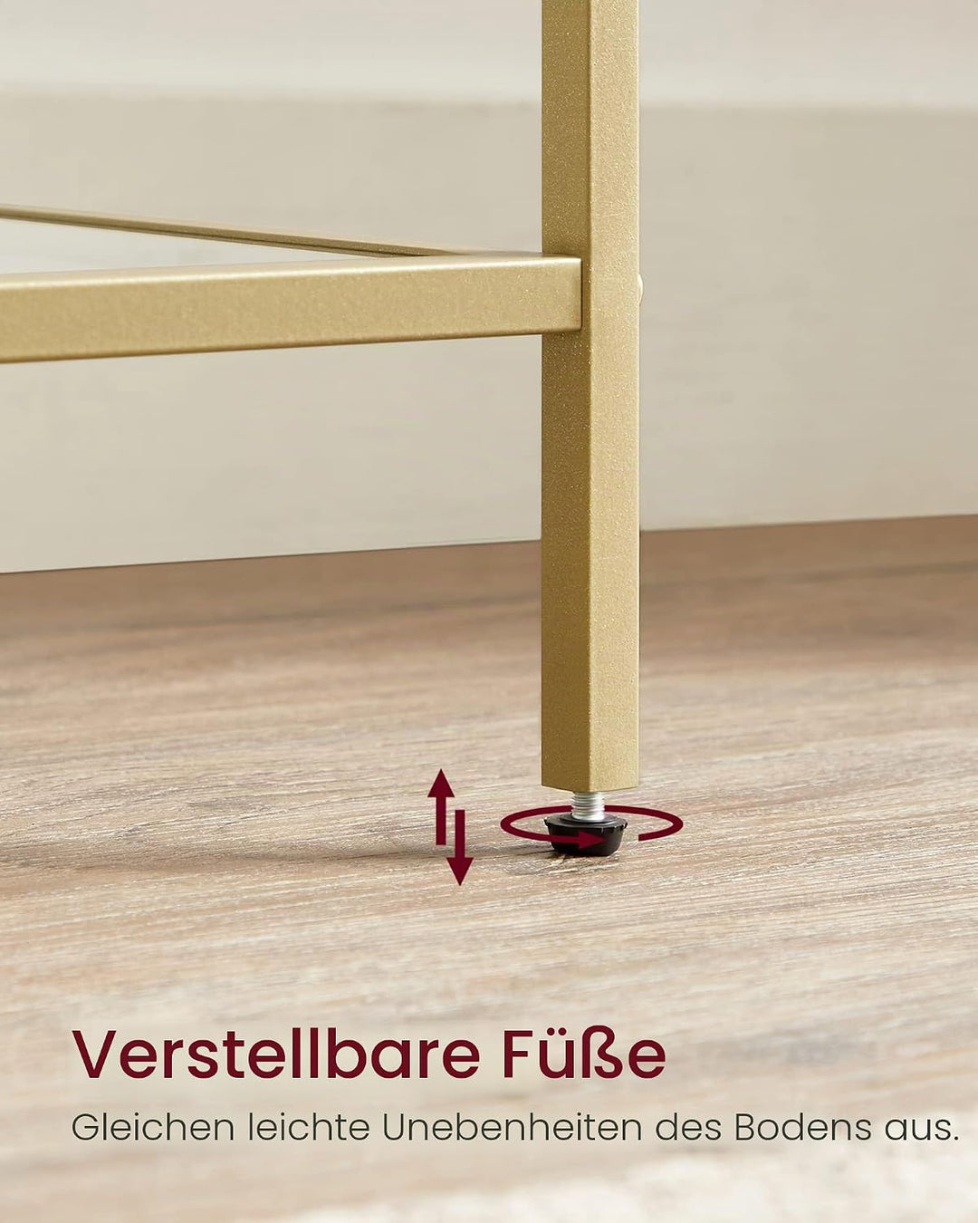 VASAGLE Regal mit 5 Ablagen, Badregal, gehärtetes Glas, einfache Montage, für Badezimmer, Wohnzimmer