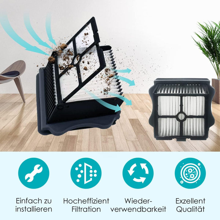 Ersatz-Bürstenwalze und Staubsaugerfilter für Tineco FLOOR ONE S5 STEAM Akku-Nass-Trocken-Staubsauge