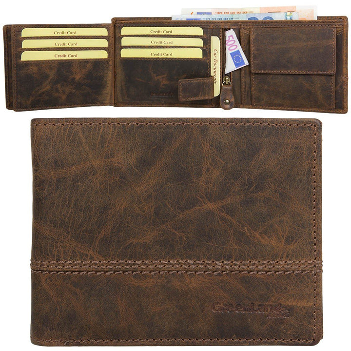 Greenland Nature Classic Geldbörse Leder 12 cm
