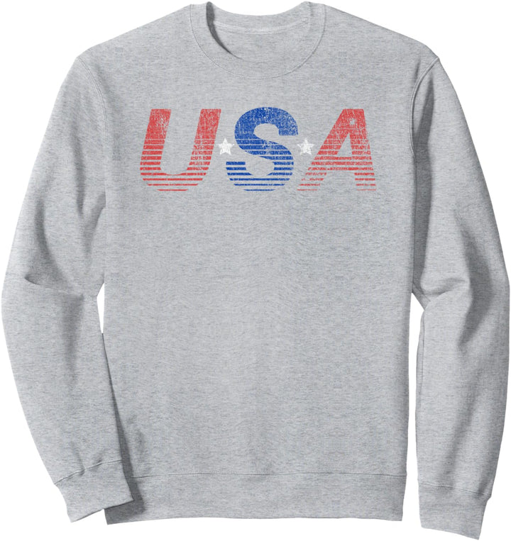 USA Lined Colors Sweatshirt