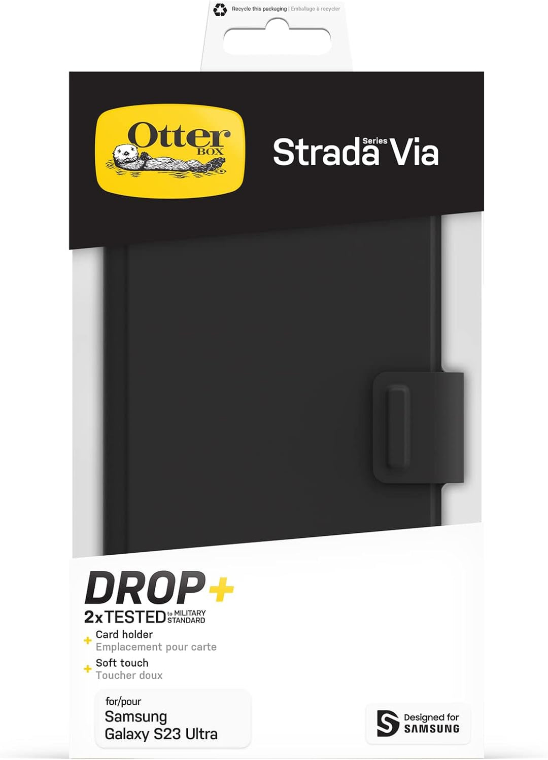 OtterBox Strada Via Schutzhülle für Samsung Galaxy S23 Ultra, stossfest, sturzsicher, schlank, Soft-