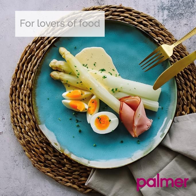 Palmer Geschirrset LOTUS 6 Personen, modernes Tafelservice 24-teilig, hochwertiges Kombiservice aus